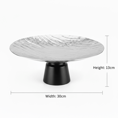 Luhpar Black Wooden Footed Wave Textured Aluminum Candy Tray - 13×30 cm - Al Kabayel Discount CentreLuhpar Black Wooden Footed Wave Textured Aluminum Candy Tray - 13×30 cmServing TraysLUHPARAl Kabayel Discount Centre