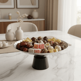 Luhpar Black Wooden Footed Wave Textured Aluminum Candy Tray - 13×30 cm - Al Kabayel Discount CentreLuhpar Black Wooden Footed Wave Textured Aluminum Candy Tray - 13×30 cmServing TraysLUHPARAl Kabayel Discount Centre