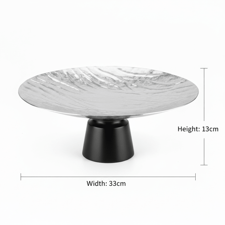 Luhpar Black Wooden Footed Wave Textured Aluminum Candy Tray - 13×33 cm - Al Kabayel Discount CentreLuhpar Black Wooden Footed Wave Textured Aluminum Candy Tray - 13×33 cmServing TraysLUHPARAl Kabayel Discount Centre