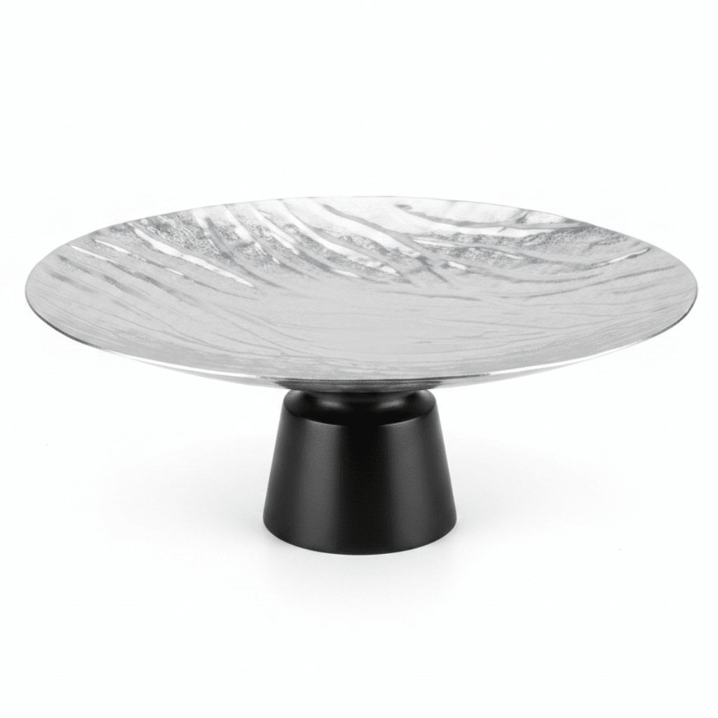 Luhpar Black Wooden Footed Wave Textured Aluminum Candy Tray - 13×33 cm - Al Kabayel Discount CentreLuhpar Black Wooden Footed Wave Textured Aluminum Candy Tray - 13×33 cmServing TraysLUHPARAl Kabayel Discount Centre