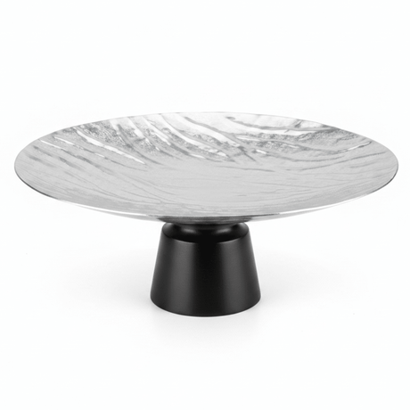Luhpar Black Wooden Footed Wave Textured Aluminum Candy Tray - 13×33 cm - Al Kabayel Discount CentreLuhpar Black Wooden Footed Wave Textured Aluminum Candy Tray - 13×33 cmServing TraysLUHPARAl Kabayel Discount Centre