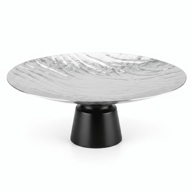 Luhpar Black Wooden Footed Wave Textured Aluminum Candy Tray - 13×33 cm - Al Kabayel Discount CentreLuhpar Black Wooden Footed Wave Textured Aluminum Candy Tray - 13×33 cmServing TraysLUHPARAl Kabayel Discount Centre