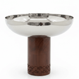 Luhpar Brown Wooden Footed Silver Stainless Steel Bowl - 21×26cm - Al Kabayel Discount CentreLuhpar Brown Wooden Footed Silver Stainless Steel Bowl - 21×26cmBowlsLUHPARAl Kabayel Discount Centre