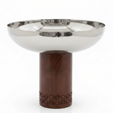 Luhpar Brown Wooden Footed Silver Stainless Steel Bowl - 21×26cm - Al Kabayel Discount CentreLuhpar Brown Wooden Footed Silver Stainless Steel Bowl - 21×26cmBowlsLUHPARAl Kabayel Discount Centre