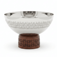 Luhpar Brown Wooden Footed Silver Stainless Steel Serving Bowl - 13×18 cm - Al Kabayel Discount CentreLuhpar Brown Wooden Footed Silver Stainless Steel Serving Bowl - 13×18 cmBowlsLUHPARAl Kabayel Discount Centre