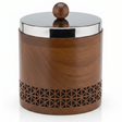 Luhpar Brown Wooden Jar with Silver Stainless Steel Lid — 12×12cm - Al Kabayel Discount CentreLuhpar Brown Wooden Jar with Silver Stainless Steel Lid — 12×12cmJars & Food SaversLUHPARAl Kabayel Discount Centre