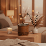 Luhpar Brown Wooden Jar with Silver Stainless Steel Lid — 13×13cm - Al Kabayel Discount CentreLuhpar Brown Wooden Jar with Silver Stainless Steel Lid — 13×13cmJars & Food SaversLUHPARAl Kabayel Discount Centre
