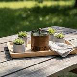 Luhpar Brown Wooden Jar with Silver Stainless Steel Lid — 13×13cm - Al Kabayel Discount CentreLuhpar Brown Wooden Jar with Silver Stainless Steel Lid — 13×13cmJars & Food SaversLUHPARAl Kabayel Discount Centre