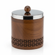 Luhpar Brown Wooden Jar with Silver Stainless Steel Lid — 13×13cm - Al Kabayel Discount CentreLuhpar Brown Wooden Jar with Silver Stainless Steel Lid — 13×13cmJars & Food SaversLUHPARAl Kabayel Discount Centre