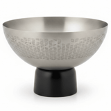 Luhpar Brushed Silver Stainless Steel Candy Bowl with Black Wooden Base - 18×12cm - Al Kabayel Discount CentreLuhpar Brushed Silver Stainless Steel Candy Bowl with Black Wooden Base - 18×12cmBowlsLUHPARAl Kabayel Discount Centre