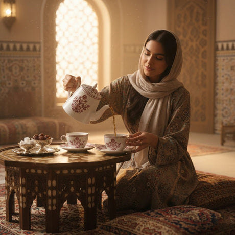 Luhpar Classic White Ceramic Tea Pot with Red Floral Design – 1000 ml Capacity - Al Kabayel Discount CentreLuhpar Classic White Ceramic Tea Pot with Red Floral Design – 1000 ml CapacityTea/Coffee PotsLUHPARAl Kabayel Discount Centre