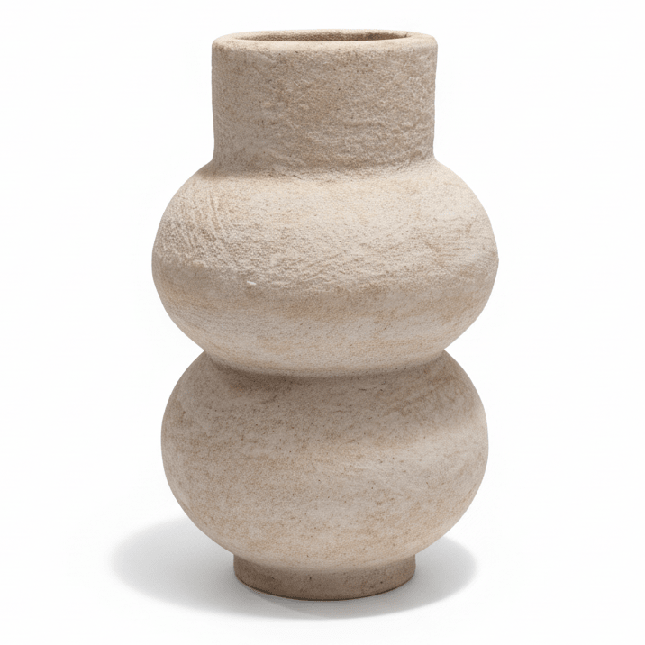 Luhpar Contemporary Ceramic Decorative Flower Vase – Beige Artistic Sculptural Design for Living Spaces, 17 × 10 cm - Al Kabayel Discount CentreLuhpar Contemporary Ceramic Decorative Flower Vase – Beige Artistic Sculptural Design for Living Spaces, 17 × 10 cmFlower/Plant PotsLUHPARAl Kabayel Discount Centre