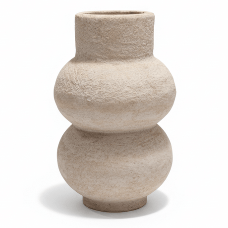 Luhpar Contemporary Ceramic Decorative Flower Vase – Beige Artistic Sculptural Design for Living Spaces, 17 × 10 cm - Al Kabayel Discount CentreLuhpar Contemporary Ceramic Decorative Flower Vase – Beige Artistic Sculptural Design for Living Spaces, 17 × 10 cmFlower/Plant PotsLUHPARAl Kabayel Discount Centre
