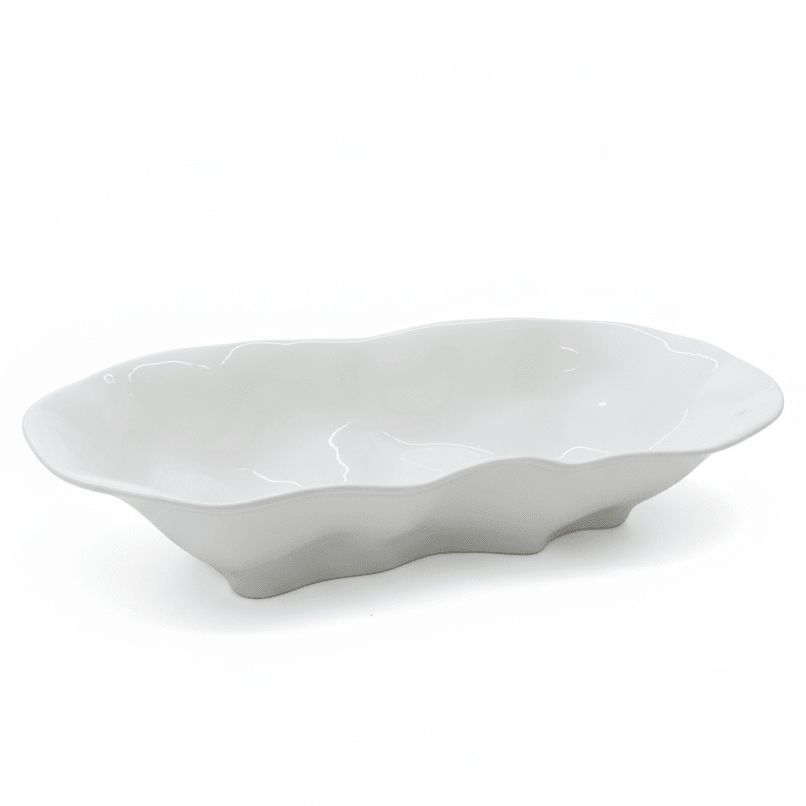 Luhpar Decorative White Ceramic Fruit Bowl – Large Elegant Tabletop Bowl for Fruits, Salads, Snacks & Centerpiece Display – 16 Inch - Al Kabayel Discount CentreLuhpar Decorative White Ceramic Fruit Bowl – Large Elegant Tabletop Bowl for Fruits, Salads, Snacks & Centerpiece Display – 16 InchServing TraysLUHPARAl Kabayel Discount Centre