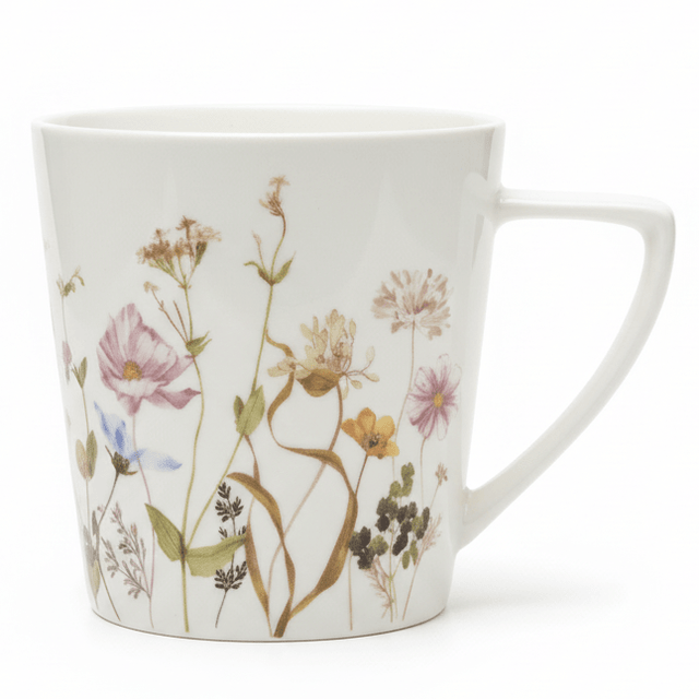 Luhpar Elegant Floral Ceramic Mug – 280 ml, White Tea & Coffee Cup - Al Kabayel Discount CentreLuhpar Elegant Floral Ceramic Mug – 280 ml, White Tea & Coffee CupMugsLUHPARAl Kabayel Discount Centre