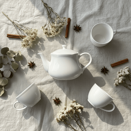 Luhpar Elegant White Ceramic Teapot – 600ml - Al Kabayel Discount CentreLuhpar Elegant White Ceramic Teapot – 600mlTea/Coffee PotsLUHPARAl Kabayel Discount Centre