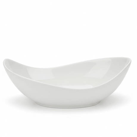 Luhpar Elegant White Porcelain Leaf - Shaped Serving Bowl – Decorative Ceramic Bowl for Snacks, Salads, Desserts & Appetizers – 9.25 Inch - Al Kabayel Discount CentreLuhpar Elegant White Porcelain Leaf - Shaped Serving Bowl – Decorative Ceramic Bowl for Snacks, Salads, Desserts & Appetizers – 9.25 InchServing TraysLUHPARAl Kabayel Discount Centre