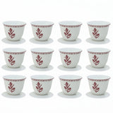 Luhpar EM - 010 Cawa Cup Set with Red Rim – 12 - Piece Set – White with Red Floral Design - Al Kabayel Discount CentreLuhpar EM - 010 Cawa Cup Set with Red Rim – 12 - Piece Set – White with Red Floral DesignTea SetsLUHPARAl Kabayel Discount Centre