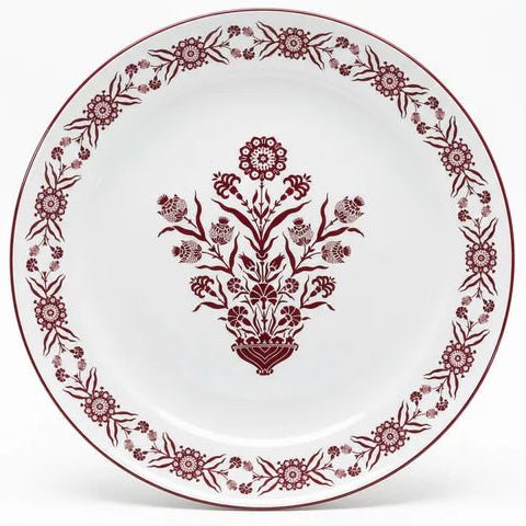 Luhpar Extra - Large White Ceramic Dinner Plate with Red Floral Design – 31 cm Full Meal Plate - Al Kabayel Discount CentreLuhpar Extra - Large White Ceramic Dinner Plate with Red Floral Design – 31 cm Full Meal PlatePlatesLUHPARAl Kabayel Discount Centre