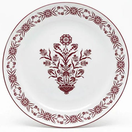 Luhpar Extra - Large White Ceramic Dinner Plate with Red Floral Design – 31 cm Full Meal Plate - Al Kabayel Discount CentreLuhpar Extra - Large White Ceramic Dinner Plate with Red Floral Design – 31 cm Full Meal PlatePlatesLUHPARAl Kabayel Discount Centre