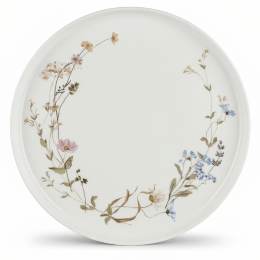 Luhpar Floral Ceramic Dinner Plate – 10 Inch, White Premium Dining Plate - Al Kabayel Discount CentreLuhpar Floral Ceramic Dinner Plate – 10 Inch, White Premium Dining PlatePlatesLUHPARAl Kabayel Discount Centre