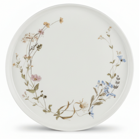 Luhpar Floral Ceramic Dinner Plate – 10 Inch, White Premium Dining Plate - Al Kabayel Discount CentreLuhpar Floral Ceramic Dinner Plate – 10 Inch, White Premium Dining PlatePlatesLUHPARAl Kabayel Discount Centre