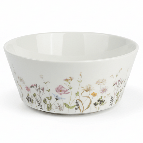 Luhpar Floral Ceramic Medium Serving Bowl – 17.5 cm, White Dining Bowl - Al Kabayel Discount CentreLuhpar Floral Ceramic Medium Serving Bowl – 17.5 cm, White Dining BowlBowlsLUHPARAl Kabayel Discount Centre
