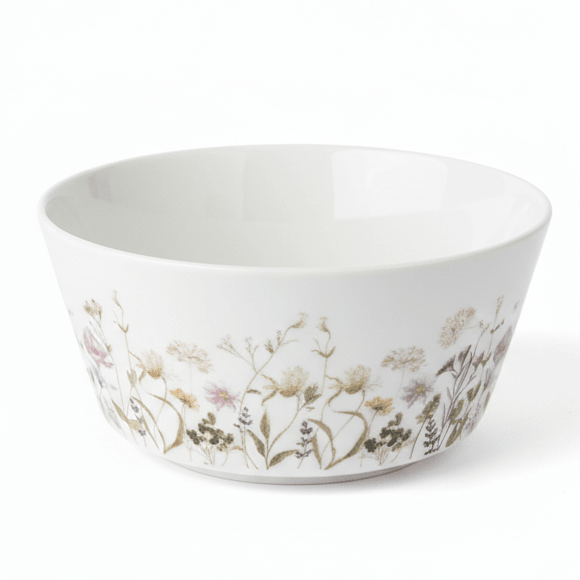 Luhpar Floral Ceramic Serving Bowl – 14.5 cm, White Tableware Bowl - Al Kabayel Discount CentreLuhpar Floral Ceramic Serving Bowl – 14.5 cm, White Tableware BowlBowlsLUHPARAl Kabayel Discount Centre