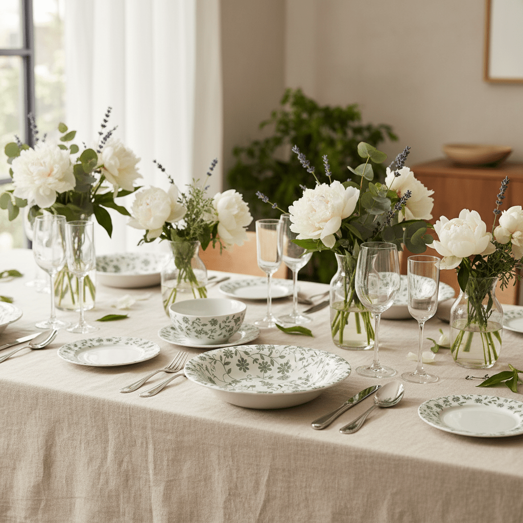 Luhpar Floral Classic Ceramic Soup Bowl – 21 cm / 445 ml (White with Green Floral Design) - Al Kabayel Discount CentreLuhpar Floral Classic Ceramic Soup Bowl – 21 cm / 445 ml (White with Green Floral Design)BowlsLUHPARAl Kabayel Discount Centre
