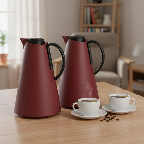 Luhpar HS - 2505 Vacuum Flask 2 - Piece Set (1.0 L + 1.0 L) – White with Black HandleHS - 2501 Vacuum Flask 2 - Piece Set (1.0 L + 1.0 L) – Maroon with Black Handle - Al Kabayel Discount CentreLuhpar HS - 2505 Vacuum Flask 2 - Piece Set (1.0 L + 1.0 L) – White with Black HandleHS - 2501 Vacuum Flask 2 - Piece Set (1.0 L + 1.0 L) – Maroon with Black HandleThermosLUHPARAl Kabayel Discount Centre