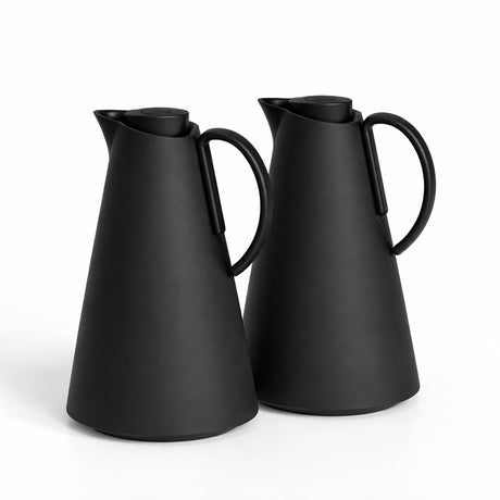 HS-2504 Vacuum Flask 2-Piece Set (1.0 L + 1.0 L) – Black