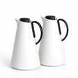 HS-2505 Vacuum Flask 2-Piece Set (1.0 L + 1.0 L) – White with Black Handle

