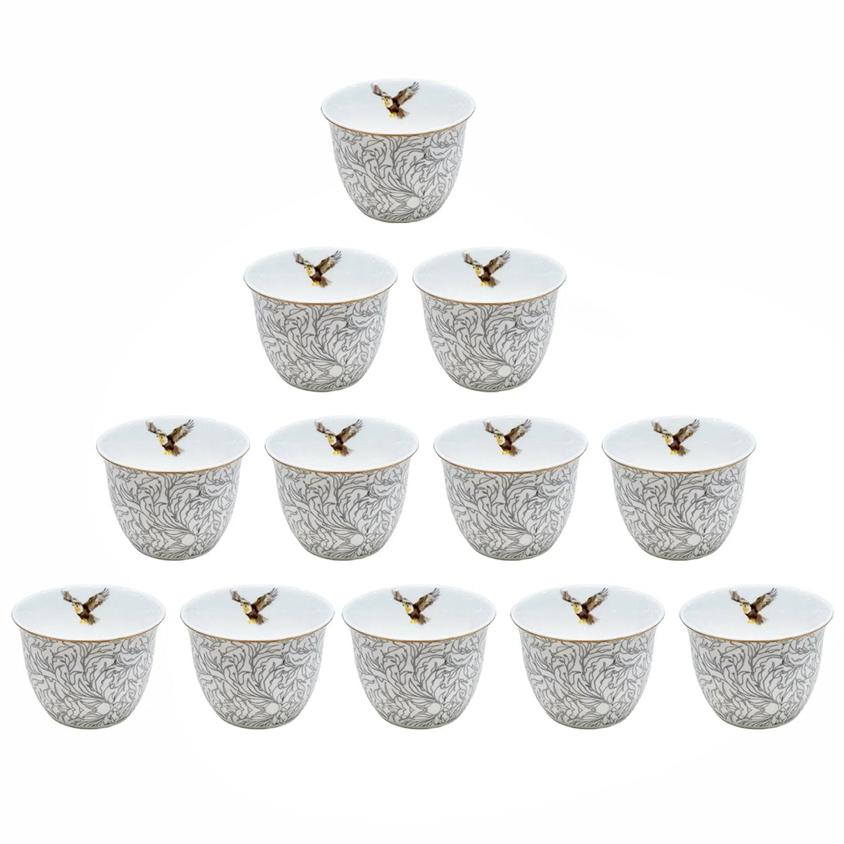 Luhpar M18042 / CBA12 / D25059 Ceramic Cawa Cup Set – 12 - Piece – Bird Design - Al Kabayel Discount CentreLuhpar M18042 / CBA12 / D25059 Ceramic Cawa Cup Set – 12 - Piece – Bird DesignTea SetsLUHPARAl Kabayel Discount Centre