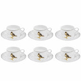 Luhpar M19263 / ZBA6 / D25059 Ceramic Tea Cup & Saucer Set – 12 - Piece – 200 ml – Bird Design - Al Kabayel Discount CentreLuhpar M19263 / ZBA6 / D25059 Ceramic Tea Cup & Saucer Set – 12 - Piece – 200 ml – Bird DesignTea SetsLUHPARAl Kabayel Discount Centre