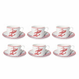 Luhpar M19263 / ZBA6 / D25110 Ceramic Tea Cup & Saucer Set – 6 - Piece – Red & Blue Arabic Pattern - Al Kabayel Discount CentreLuhpar M19263 / ZBA6 / D25110 Ceramic Tea Cup & Saucer Set – 6 - Piece – Red & Blue Arabic PatternTea SetsLUHPARAl Kabayel Discount Centre
