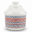 Luhpar Minimalist White Ceramic Sugar Pot with Tatreez Pattern and Elegant Lid for Modern Kitchens – 10 cm - Al Kabayel Discount CentreLuhpar Minimalist White Ceramic Sugar Pot with Tatreez Pattern and Elegant Lid for Modern Kitchens – 10 cmJars & Food SaversLUHPARAl Kabayel Discount Centre