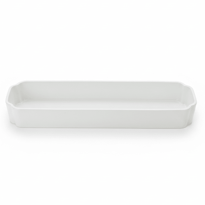 Luhpar Modern White Rectangular Porcelain Serving Dish – Stylish Long Plate for Sushi, Appetizers, Desserts & Side Dishes – 38 × 10.5 cm - Al Kabayel Discount CentreLuhpar Modern White Rectangular Porcelain Serving Dish – Stylish Long Plate for Sushi, Appetizers, Desserts & Side Dishes – 38 × 10.5 cmServing TraysLUHPARAl Kabayel Discount Centre