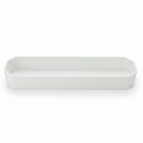Luhpar Modern White Rectangular Porcelain Serving Dish – Stylish Long Plate for Sushi, Appetizers, Desserts & Side Dishes – 38 × 10.5 cm - Al Kabayel Discount CentreLuhpar Modern White Rectangular Porcelain Serving Dish – Stylish Long Plate for Sushi, Appetizers, Desserts & Side Dishes – 38 × 10.5 cmServing TraysLUHPARAl Kabayel Discount Centre