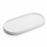 Luhpar Oval Ceramic Serving Tray | 35.4 × 19.4 cm | Taupe, Off White, Brown | - Al Kabayel Discount CentreLuhpar Oval Ceramic Serving Tray | 35.4 × 19.4 cm | Taupe, Off White, Brown |PlatesLUHPARAl Kabayel Discount Centre