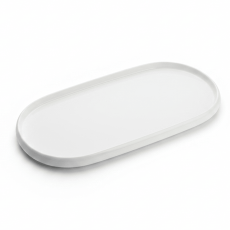 Luhpar Oval Ceramic Serving Tray | 35.4 × 19.4 cm | Taupe, Off White, Brown | - Al Kabayel Discount CentreLuhpar Oval Ceramic Serving Tray | 35.4 × 19.4 cm | Taupe, Off White, Brown |PlatesLUHPARAl Kabayel Discount Centre