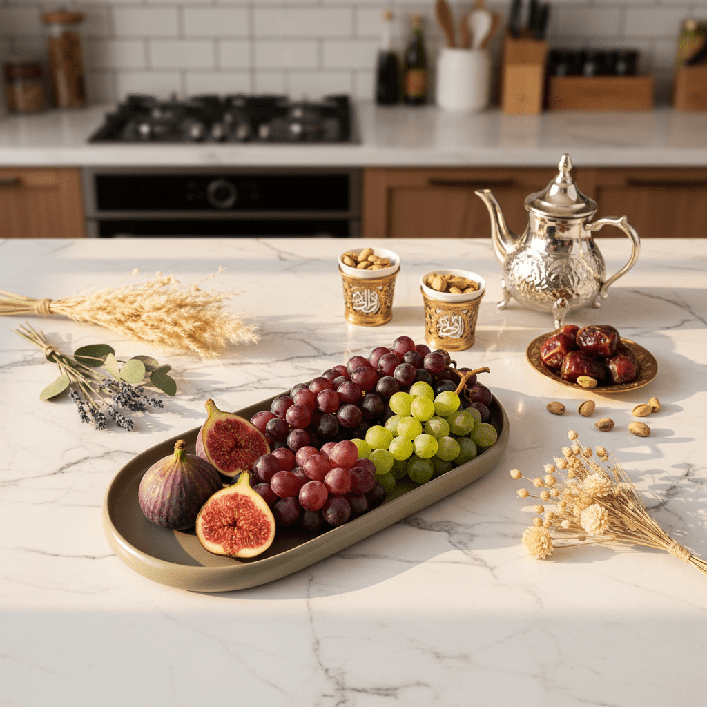 Luhpar Oval Ceramic Serving Tray | 35.4 × 19.4 cm | Taupe, Off White, Brown | - Al Kabayel Discount CentreLuhpar Oval Ceramic Serving Tray | 35.4 × 19.4 cm | Taupe, Off White, Brown |PlatesLUHPARAl Kabayel Discount Centre