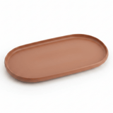 Luhpar Oval Ceramic Serving Tray | 35.4 × 19.4 cm | Taupe, Off White, Brown | - Al Kabayel Discount CentreLuhpar Oval Ceramic Serving Tray | 35.4 × 19.4 cm | Taupe, Off White, Brown |PlatesLUHPARAl Kabayel Discount Centre