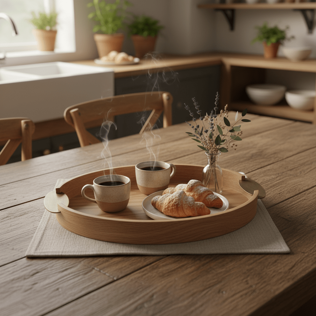 Luhpar Oval Wooden Serving Tray – Classic Kitchen & Dining Tray 32×24 cm - Al Kabayel Discount CentreLuhpar Oval Wooden Serving Tray – Classic Kitchen & Dining Tray 32×24 cmServing TraysLUHPARAl Kabayel Discount Centre