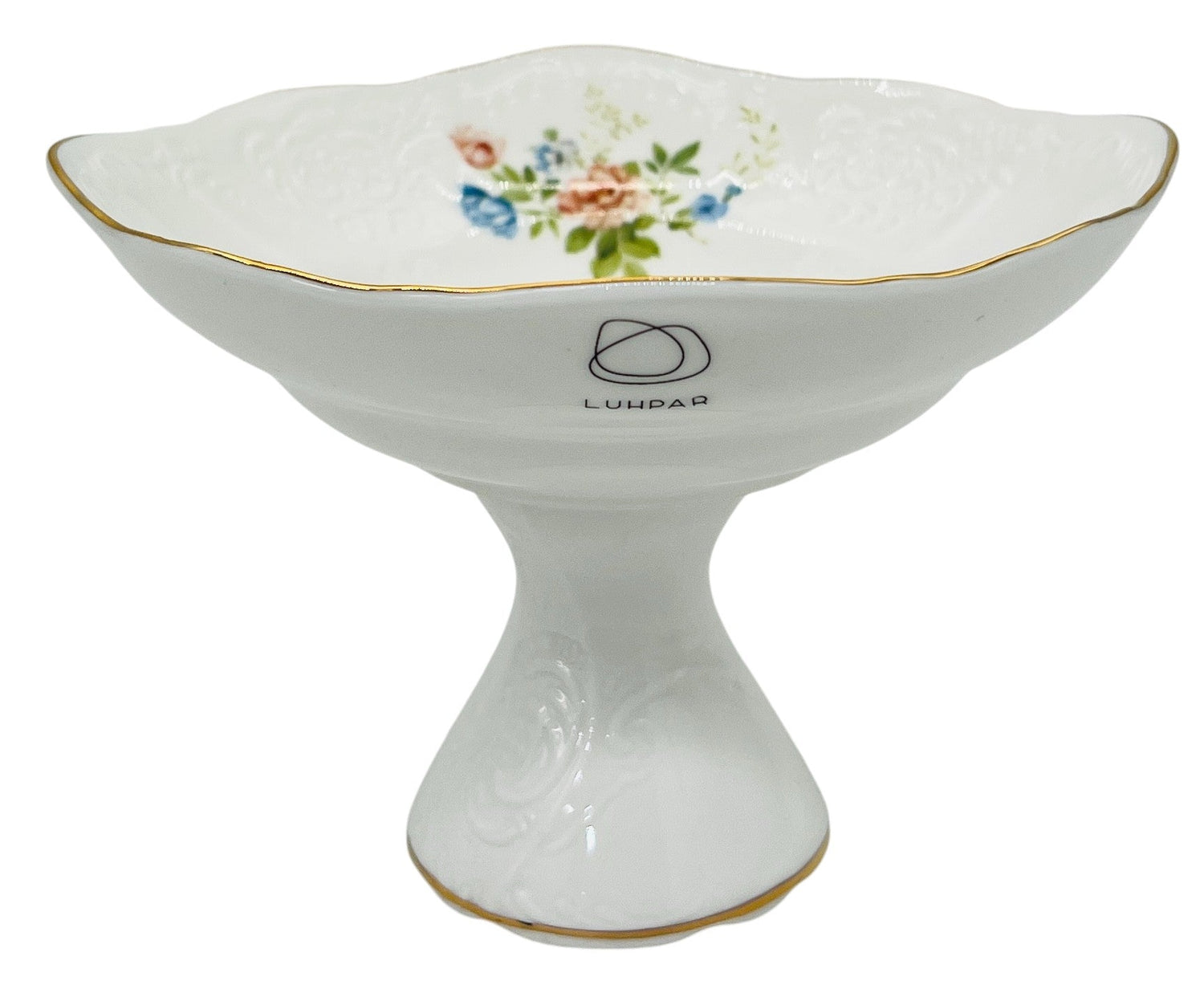 Luhpar Porcelain Footed Bowl 6.25", Multicolor Floral Design with Gold Rim - Al Kabayel Discount CentreLuhpar Porcelain Footed Bowl 6.25", Multicolor Floral Design with Gold RimBowlsLUHPARAl Kabayel Discount Centre