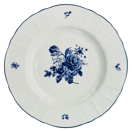 Luhpar Porcelain Plate 8.5", Blue Floral Design with Blue Rim - Al Kabayel Discount CentreLuhpar Porcelain Plate 8.5", Blue Floral Design with Blue RimPlatesLUHPARAl Kabayel Discount Centre