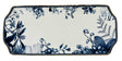 Luhpar Porcelain Rectangular Tray 37cm*16.5cm, Blue Floral Design with Gold Rim - Al Kabayel Discount CentreLuhpar Porcelain Rectangular Tray 37cm*16.5cm, Blue Floral Design with Gold RimServing TraysLUHPARAl Kabayel Discount Centre