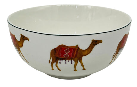 Luhpar Porcelain Round Soup Bowl 5.5", Printed Camel Design with Black Rim - Al Kabayel Discount CentreLuhpar Porcelain Round Soup Bowl 5.5", Printed Camel Design with Black RimBowlsLUHPARAl Kabayel Discount Centre