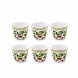 Luhpar Tea & Cawa Cup Set – 30-Piece – Pomegranate & Floral Gold Decal Design AM-020