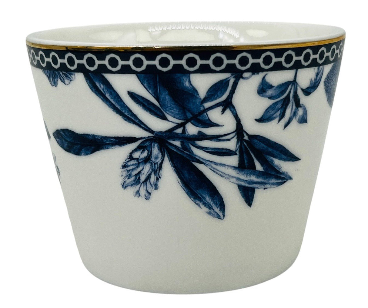 Luhpar Porcelain Tumbler 8cm*6cm, Blue Floral Design with Gold Rim - Al Kabayel Discount CentreLuhpar Porcelain Tumbler 8cm*6cm, Blue Floral Design with Gold RimDrinkware SetsLUHPARAl Kabayel Discount Centre