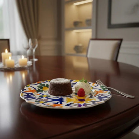 Luhpar Premium 11 - Inch Ceramic Dinner Plate – White with Elegant Floral Decorative Pattern - Al Kabayel Discount CentreLuhpar Premium 11 - Inch Ceramic Dinner Plate – White with Elegant Floral Decorative PatternPlatesLUHPARAl Kabayel Discount Centre